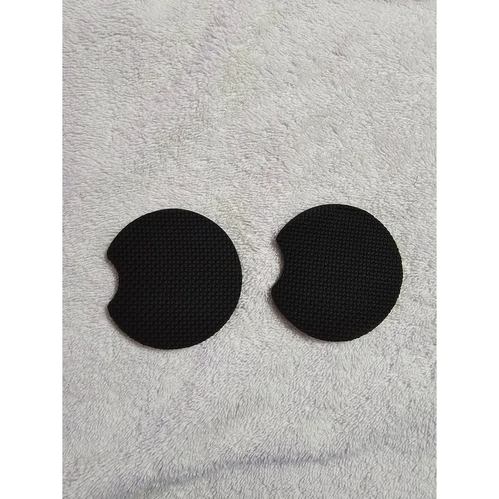 Blue‎ Rose Car Coasters - Absorbent Stone, Cup Holder Coasters, 2-Piece Set